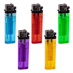 Soul Lighters Transparent Disposable Flame Lighter, 5 see-through colours