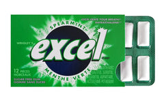 Excel Spearmint Sugar-Free Gum – 2 Pack of 12 Pieces – Sugar-Free Chewing Gum from Canada