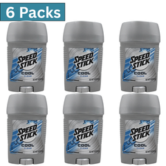 Speed Stick Cool Clean Antiperspirant Deodorant for Men – 51g Stick (Pack of 6), providing 24-hour odor and sweat protection with a refreshing clean scent – bulk wholesale pack.