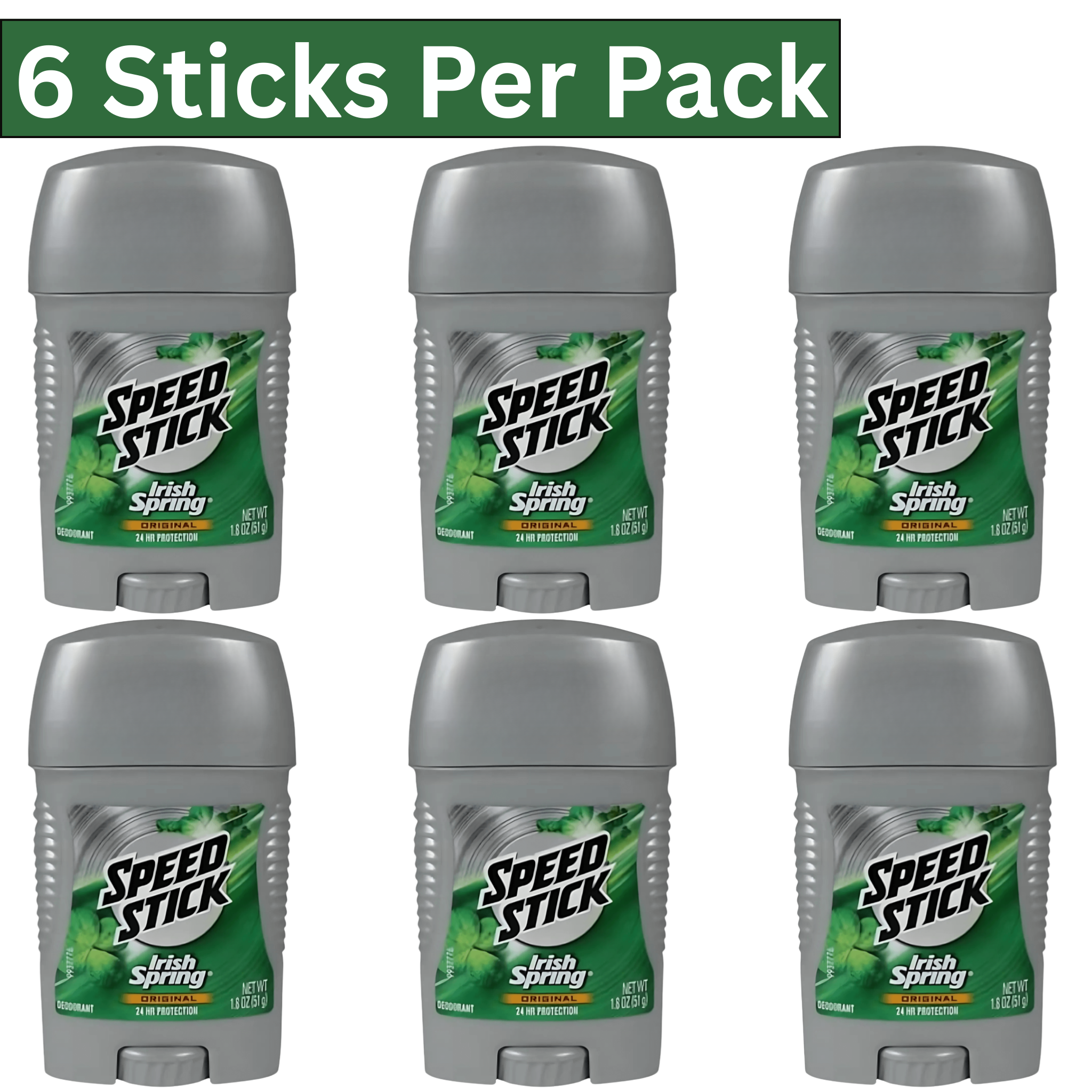 Speed Stick Irish Spring Original Antiperspirant Deodorant Stick for Men – 51g