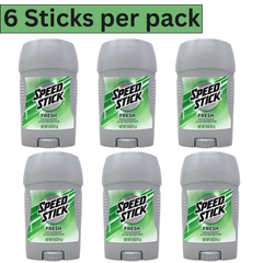 Speed Stick Active Fresh Deodorant 51g – Pack of 6 Active Fresh Scent