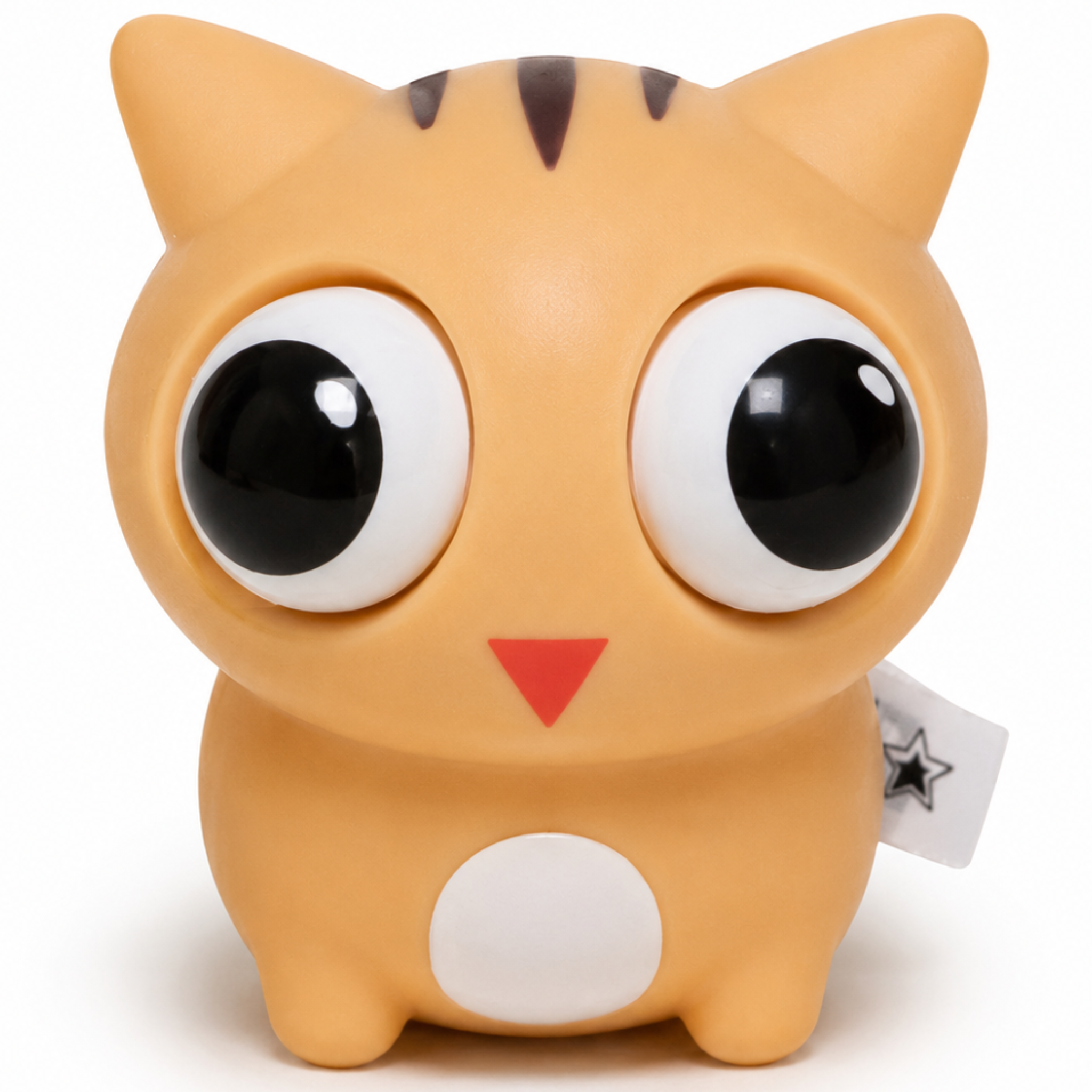 Star Dream Pop Out Eyes Squeeze Toy, Assorted Duck Cat and Monster, 12 Piece Display Box
