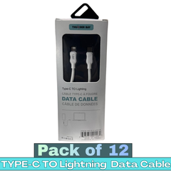 THUNDER BAY Item No. E-CA90148 Type-C to Lightning Fast Charging Data Cable (12 Packs)