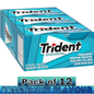 Trident Sugar-Free Chewing Gum – Assorted Flavours – 14 Pieces – Pack of 12