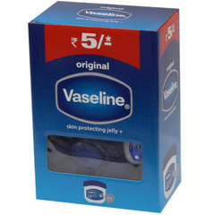 Vaseline Mini Petroleum Jelly Countertop Display – Original Skin Protectant (5.5g Each, Pack of 48)