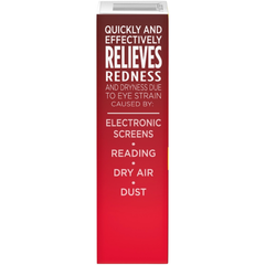 Visine Workplace Eye Drops 15ml – Dust, Dryness, Redness & Eye Strain Relief – Pack of 6