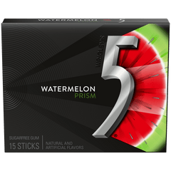 5 Gum Prism Electric Watermelon – 1 Pack – Sugar-Free Chewing Gum
