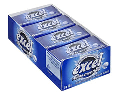 Excel Mints Winterfresh flavor sugar-free mints in 8 convenient pocket-sized tins for fresh breath