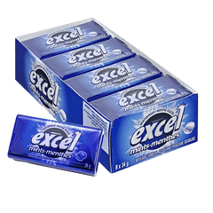 Excel Mints Winterfresh flavor sugar-free mints in 8 convenient pocket-sized tins for fresh breath