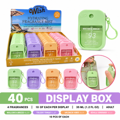 Wish Hydrating Fragrance Mist with Silicone Case, Mallorca Toledo Valencia Seville, 35ml