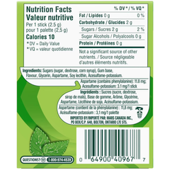 Wrigley’s Doublemint Peppermint Flavour Chewing Gum – 15 Sticks per Pack – Pack of 10