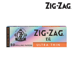 Zig-Zag Ultra Thin 1¼ Slow Burning Rolling Papers – 25 Packs, 50 Leaves Each