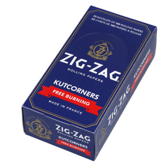 Zig-Zag Blue Kutcorners Rolling Papers Box – Single Wide (25 Packs)