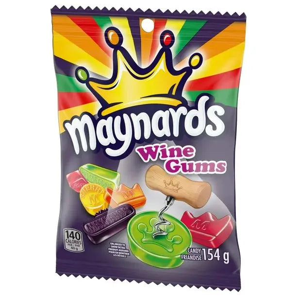 Maynards Wine Gums 154g – Front View