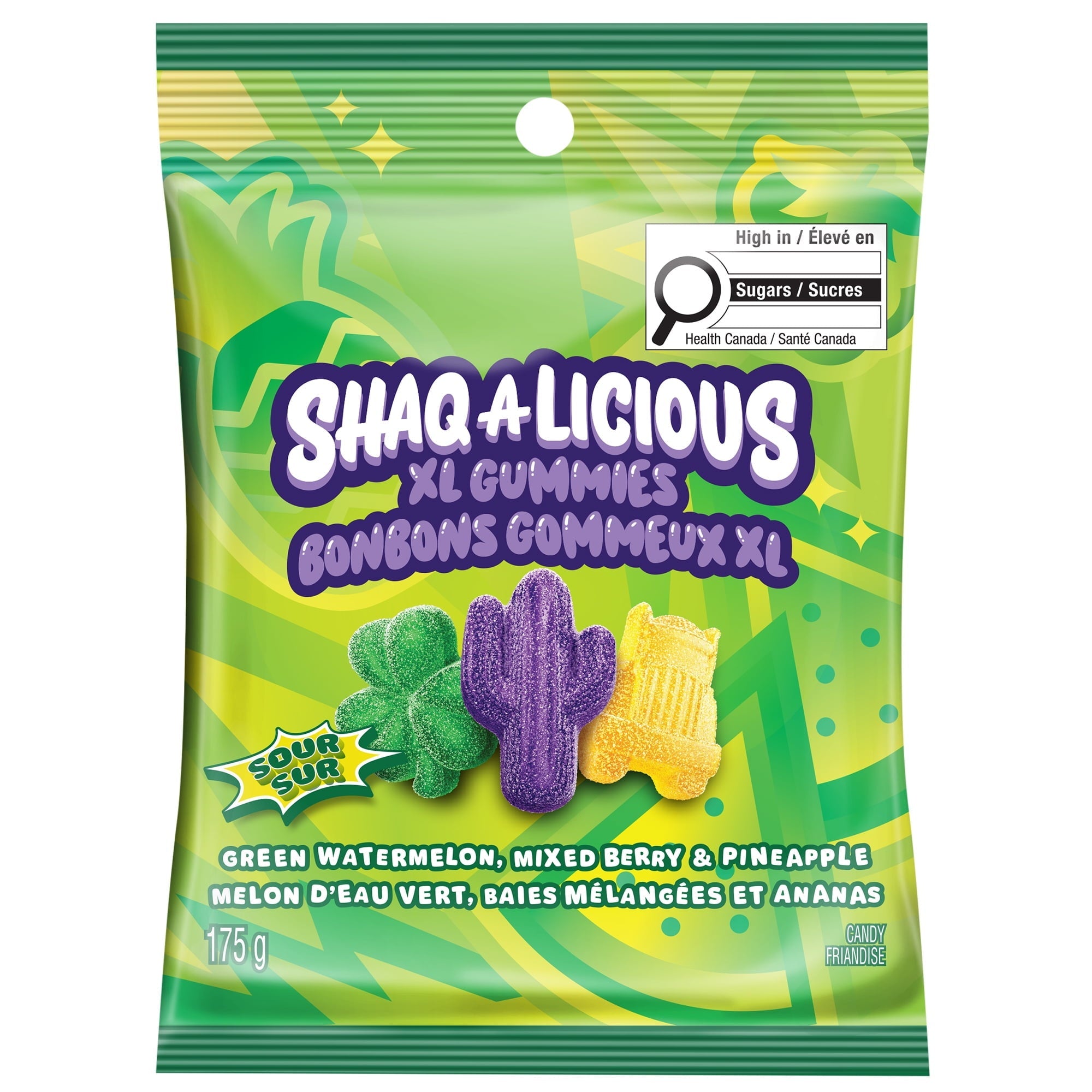 SHAQ-A-LICIOUS XL Gummies Sour 175g – Alt View 5