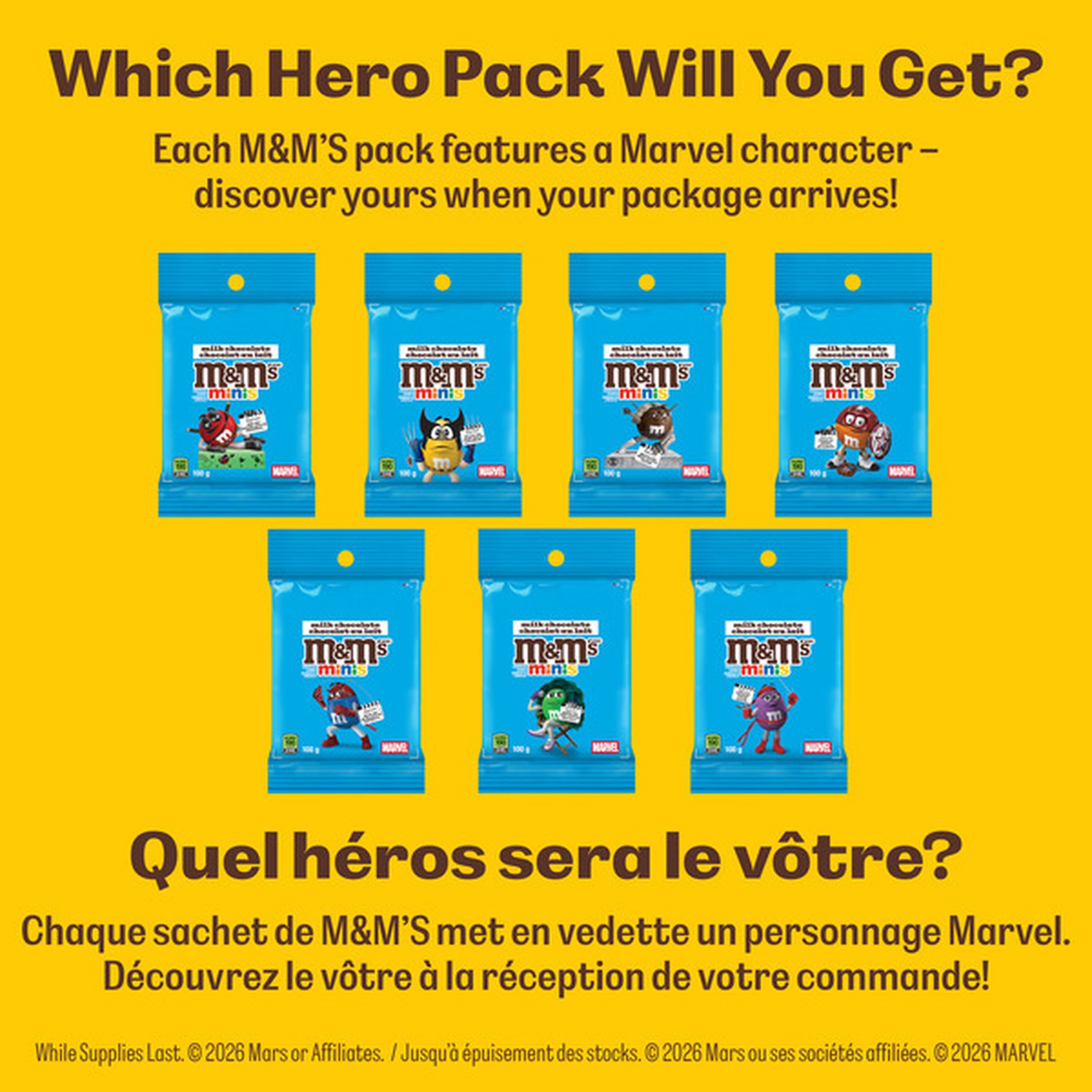M&M's Marvel Minis 100g – Instacart Display