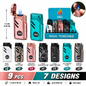 Soul Lighters Round-Window Triple-Jet Torch Lighter, 7 designs, 9-count display