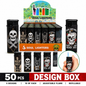 Soul Lighters Rock N Roll Pocket Torch Lighter, refillable windproof flame, Box of 50