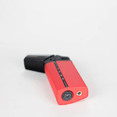 Soul Lighters Extended-Nozzle Angle Triple-Jet Torch Lighter – Long 45° Nozzle, Squeeze-Paddle Ignition, Slide Lock, Colours: Black, Red & Yellow (6-Count Display)