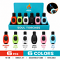 Soul Lighters Pebble Single-Jet palm-fit torch lighter, 6 colours, 6-count display