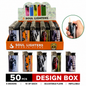 Soul Lighters Car & Automotive Print Pocket Flame Lighter, refillable, Box of 50