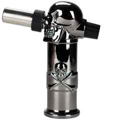 Soul Lighters Reaper Skull Heavy-Duty Torch Lighter – Sculpted 3D Skull Head, Extended Barrel, Continuous Hands-Free Flame, 2 Colours (6-Count Display)
