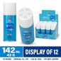 Soul 11X refined premium butane refill 142 ml can, universal fill tips, counter display of 12