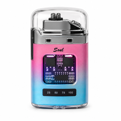 Soul Lighters Pulse Chroma Arc - USB-C Rechargeable Electric Arc Lighter, Flameless Dual Plasma, Windproof, 5 Gradient Colours (Box of 10)
