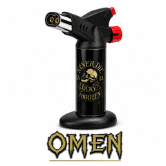 Soul Lighters Titan Underworld Dual-Jet Butane Torch Lighter – 1300°C High-Output, Continuous Burn, Piezo, Auto-Lock Valve, Dark-Art Prints (Box of 4, 20 cm)