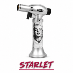 Soul Lighters Triton Mixtape Triple-Jet Butane Torch Lighter – Pistol-Grip, 1300°C, Continuous Burn, Novelty Prints (Box of 8, 15 cm)