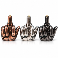 Soul Middle Finger talking jet torch lighter, windproof single jet torch flame – Wholesale Canada