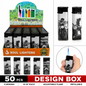 Soul Lighters Vintage Biker Pocket Torch Lighter, refillable windproof flame, Box of 50