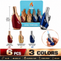Soul Lighters Blowtorch Single-Jet Torch Lighter, two-tone metallic, 3 colours, 6-count
