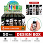 Soul Lighters Villain & Horror Faces Pocket Torch Lighter, refillable windproof flame, Box of 50