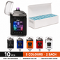 Soul Lighters Pulse Arc - USB-C Rechargeable Electric Arc Lighter, Flameless Dual Plasma, Windproof, 5 Colours (Display Box of 10)
