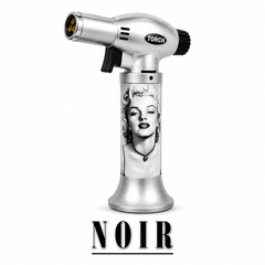 Soul Lighters Triton Mixtape Triple-Jet Butane Torch Lighter – Pistol-Grip, 1300°C, Continuous Burn, Novelty Prints (Box of 8, 15 cm)