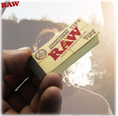 RAW Perforated Wide Tips – 50 Packs/Box – 100% Natural Rolling Filter Tips (50 Tips per Pack)