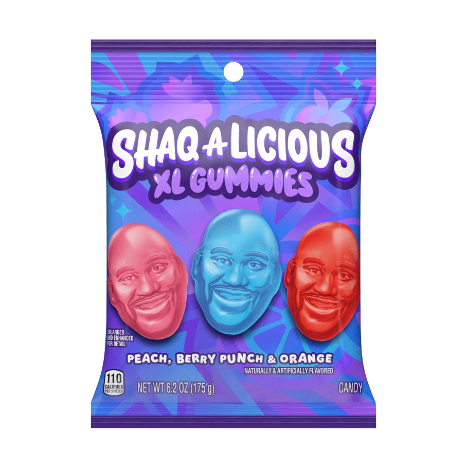 SHAQ-A-LICIOUS XL Gummies Original 175g – Front of Bag